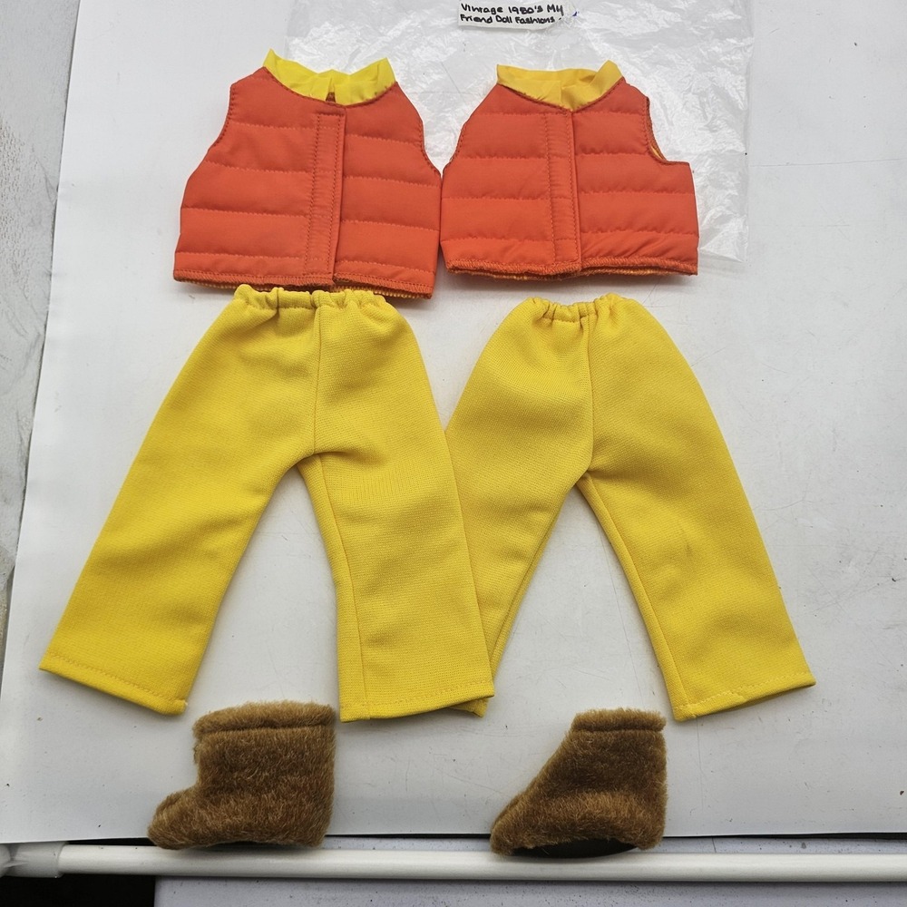 Vintage 1980 Fisher-Price My Friend 16 Inch Doll Outfit 230 Vest Pants Boots Lot